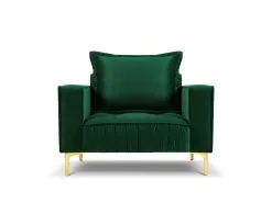 Nojatuoli Interieurs86 Triomphe, Tummanvihreä/kulta