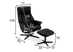 Nojatuoli Jalkatukimekanismilla DELTA -NORE Kalusteet Myymälä nojatuoli jalkatukimekanismilla delta efc8f hinta reference