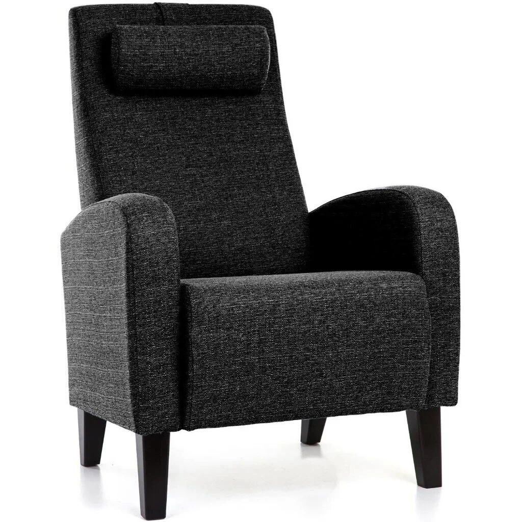 Nojatuoli Otto, , Musta Inari 100, Mustat Värilliset Jalat 1 Nojatuoli Otto, , Musta Inari 100, Mustat Värilliset Jalat