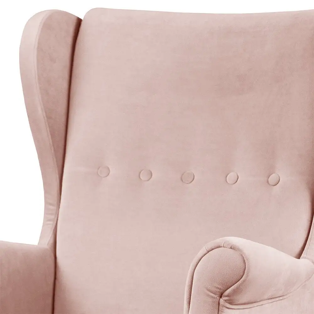 Nojatuoli Selsey Mallmon, Vaaleanpunainen/musta 3 Nojatuoli Selsey Mallmon, Vaaleanpunainen/musta - Image 3