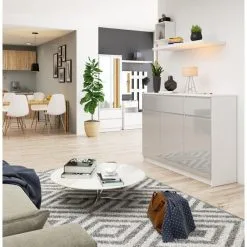 NORE 1746 -senkki, Valkoinen/vaaleanharmaa -NORE Kalusteet Myymälä nore 1746 senkki valkoinenvaaleanharmaa 0409c hinta reference