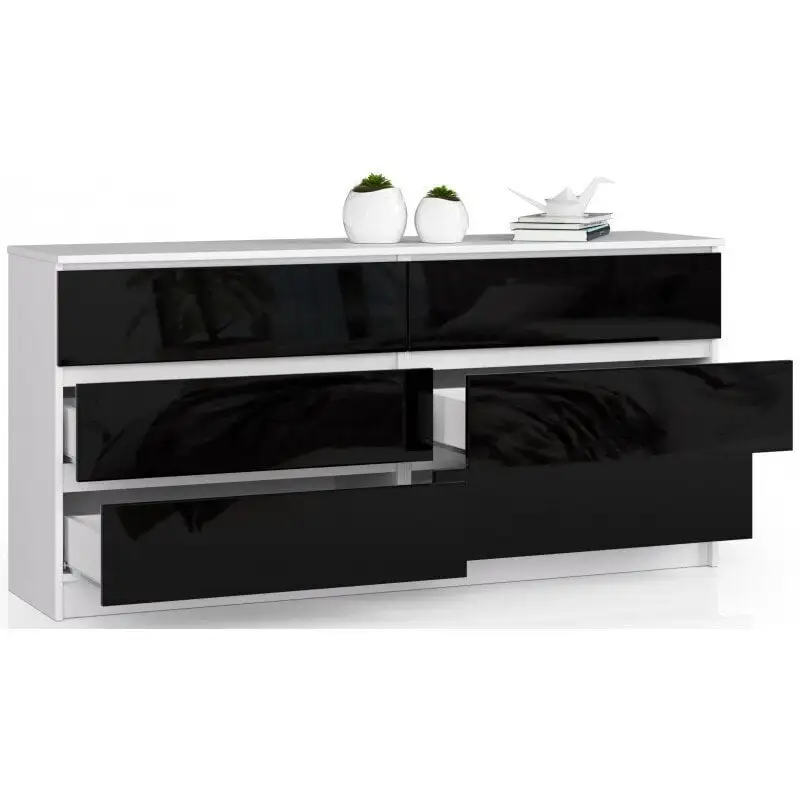 NORE 1750 -lipasto, Valkoinen/musta 2 NORE 1750 -lipasto, Valkoinen/musta - Image 2