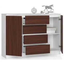 NORE 1775 -senkki, Valkoinen/ruskea -NORE Kalusteet Myymälä nore 1775 senkki valkoinenruskea b9a68 netistai reference