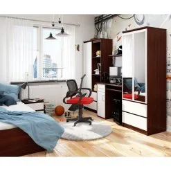 NORE A5 -kirjoituspöytä, 135 X 77 X 50 Cm, Tummanruskea / Valkoinen -NORE Kalusteet Myymälä nore a5 kirjoituspoyta 135 x 77 x 6bbfc netistai reference