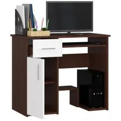 NORE A5 -kirjoituspöytä, 135 X 77 X 50 Cm, Tummanruskea / Valkoinen -NORE Kalusteet Myymälä nore a5 kirjoituspoyta 135 x 77 x 9fbe7 hinta reference