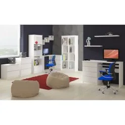 NORE A6, Työpöytä Vasen, Valkoinen -NORE Kalusteet Myymälä nore a6 tyopoyta vasen valkoinen 84557 netistai reference