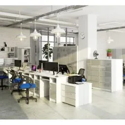 NORE Ana Työpöytä, Valkoinen/vaaleanharmaa -NORE Kalusteet Myymälä nore ana tyopoyta valkoinenvaaleanharmaa 3eed8 netistai reference