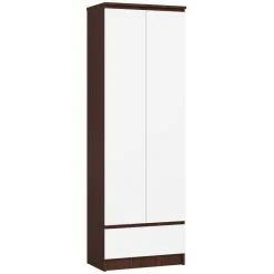 NORE CLP R60 Hyllykaappi, Ruskea/valkoinen