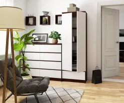 NORE CLP R60 Hyllykaappi, Ruskea/valkoinen 11 NORE CLP R60 Hyllykaappi, Ruskea/valkoinen -NORE Kalusteet Myymälä nore clp r60 hyllykaappi ruskeavalkoinen 5d2cc osta reference