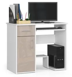 NORE Jay -kirjoituspöytä, Valkoinen / Beige -NORE Kalusteet Myymälä nore jay kirjoituspoyta valkoinen beige 5b734 netistai reference