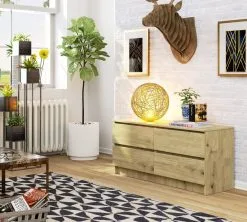 NORE K120 4 - Lipasto, Väri, Ruskea. -NORE Kalusteet Myymälä nore k120 4 lipasto vari ruskea 348be netistai reference