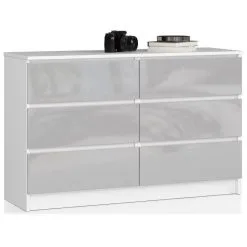 NORE K120 Lipasto 6 Laatikolla, Valkoisen Värinen