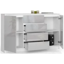 NORE K160 Lipasto 4 Laatikolla, Valkoinen -NORE Kalusteet Myymälä nore k160 lipasto 4 laatikolla valkoinen 6556b hinta reference