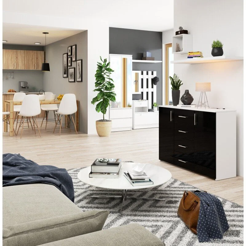 Nore K45 Lipasto, Valko/musta 3 Nore K45 Lipasto, Valko/musta - Image 3