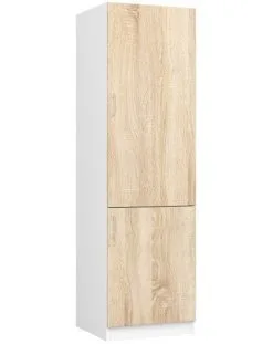 NORE Lima S60/205, Korkea Keittiön Kaappi Valkoisen/tammen Värinen
