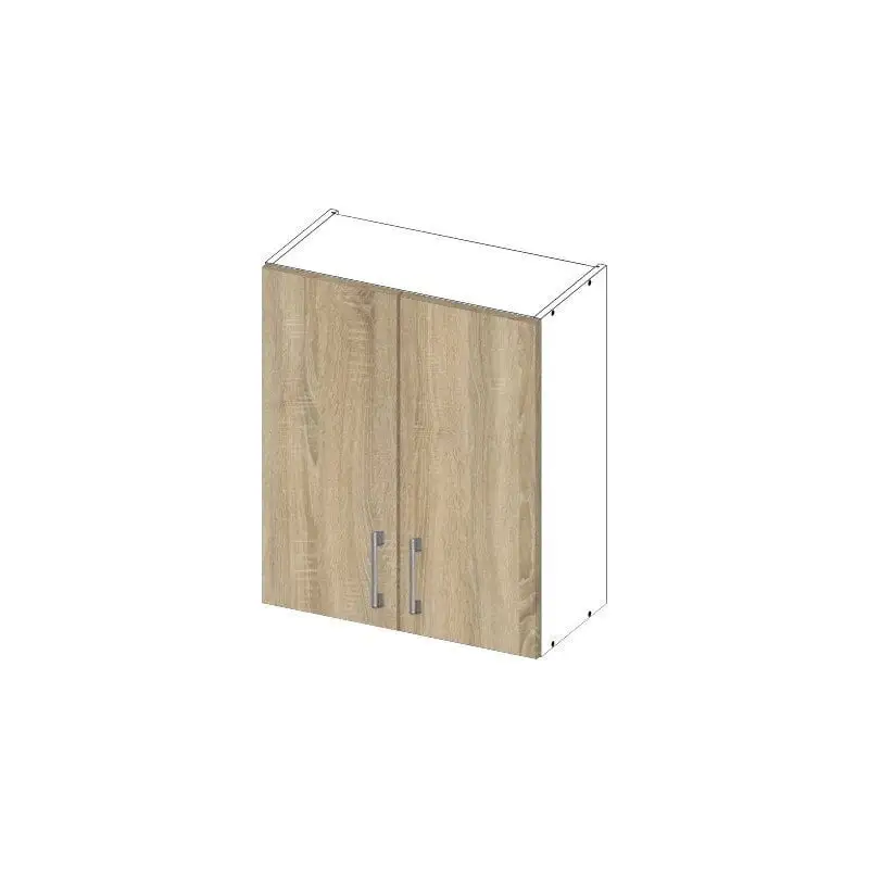 NORE Lima W60 D2 Seinälle Asennettava Keittiön Kaappi, Valkoisen / Tammisen Värinen 2 NORE Lima W60 D2 Seinälle Asennettava Keittiön Kaappi, Valkoisen / Tammisen Värinen - Image 2