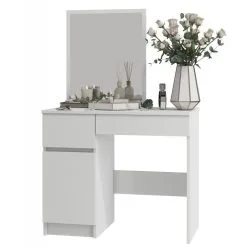 NORE P-2/SL Meikkipöytä Peilillä 500x600 Mm, Valkoinen -NORE Kalusteet Myymälä nore p 2sl meikkipoyta peililla 500x600 mm 1fae2 palaute reference