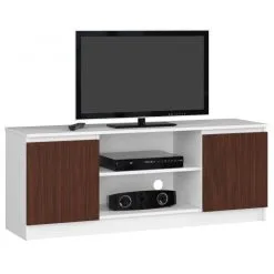 NORE RTV K140 TV-taso, Valkoinen/ruskea