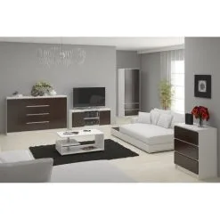 NORE RTV K140 TV-taso, Valkoinen/ruskea -NORE Kalusteet Myymälä nore rtv k140 tv taso valkoinenruskea dbf61 palaute reference