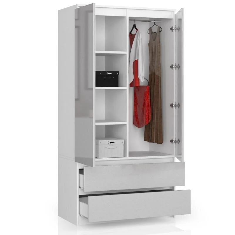 NORE S90 -kaappi, Valkoinen/vaaleanharmaa 2 NORE S90 -kaappi, Valkoinen/vaaleanharmaa - Image 2