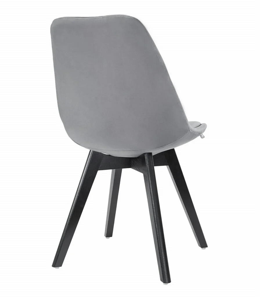 Nori, 4-tuolisetti Harmaa/musta 6 Nori, 4-tuolisetti Harmaa/musta - Image 6