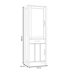 Forte Note NTEV711 Vitriinikaappi, Ruskea/harmaa -NORE Kalusteet Myymälä note ntev711 vitriinikaappi ruskeaharmaa 803fd palaute reference