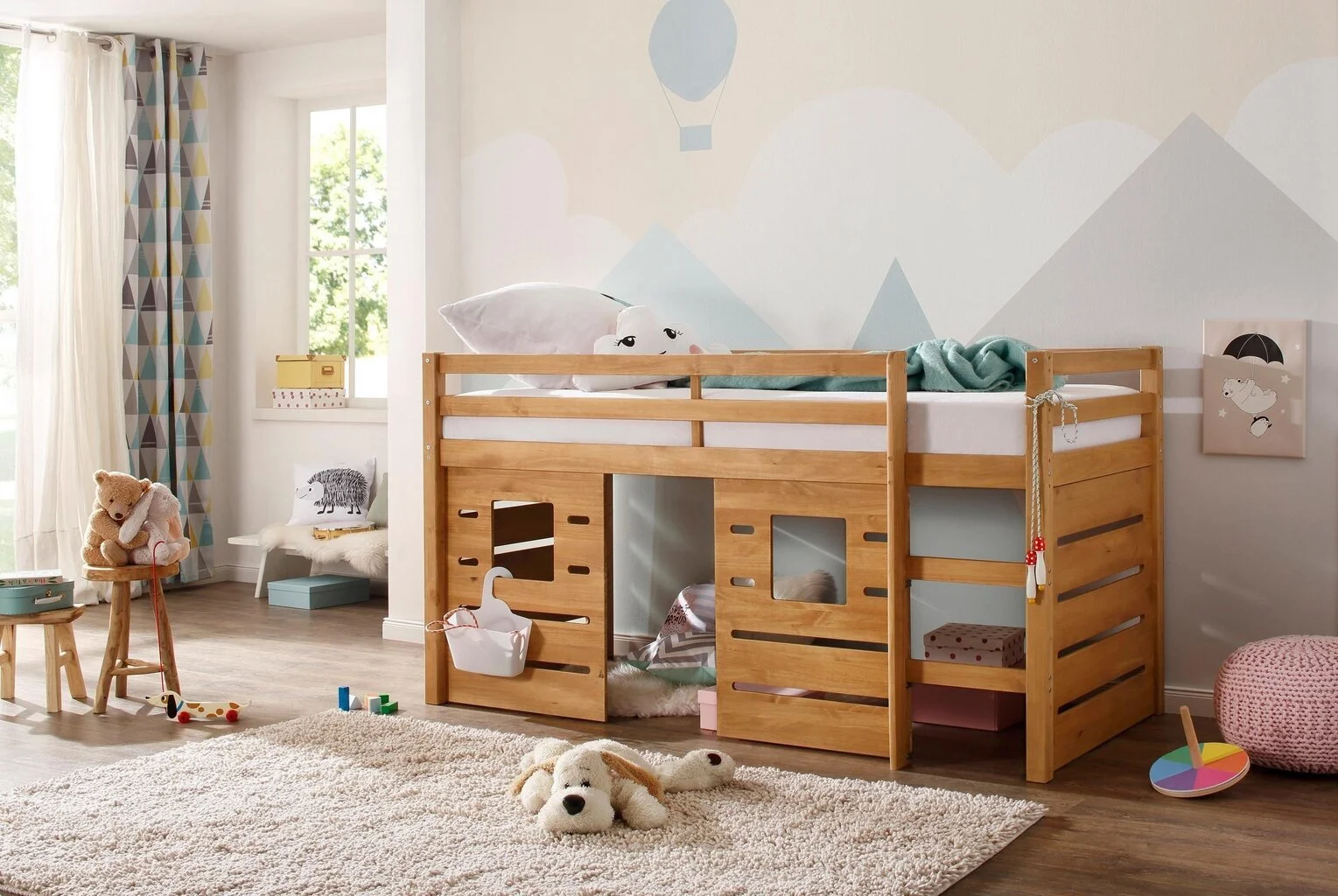 Notio Living Alpi Lastensänky - Leikkimökki, Vaaleanruskea 3 Notio Living Alpi Lastensänky - Leikkimökki, Vaaleanruskea - Image 3