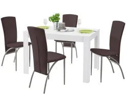 Notio Living Lori 120/Nevada - Ruokailutilan Kalustesarja, Valkoinen/ruskea 3 Notio Living Lori 120/Nevada - Ruokailutilan Kalustesarja, Valkoinen/ruskea -NORE Kalusteet Myymälä notio living lori 120nevada ruokailutilan kalustesarja valkoinenruskea 6d6fe hinta reference