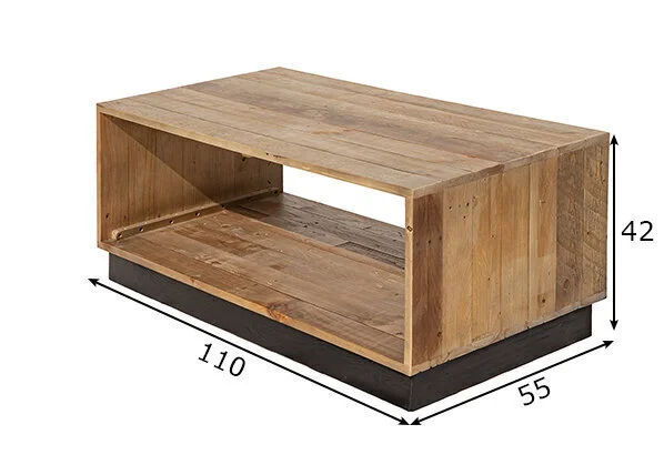 Old Pine 110 -sohvapöytä, Ruskea 2 Old Pine 110 -sohvapöytä, Ruskea - Image 2