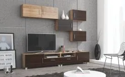 Meblocross Olohuoneen Säilytysjärjestelmä Kuga, Vaalea Tammi / Tumma Tammi