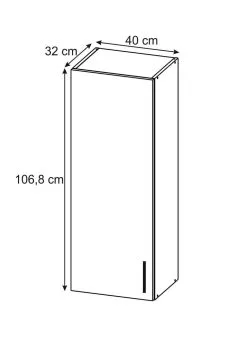 Ripustettava Kaappi Lupus Bella Max 1D 40 Cm, Valkoinen -NORE Kalusteet Myymälä pakabinama spintele lupus bella max 1d 40 bf47a netistai reference