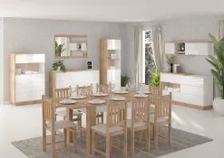 Seinäkaappi Meblocross Hybrid Hyb-25 2D, Tammi/valkoinen -NORE Kalusteet Myymälä pakabinama spintele meblocross hybrid hyb 25 2d 4ed8f netistai reference