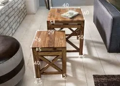 Pali-pöytäsarja, 2 Osaa, Ruskea 9 Pali-pöytäsarja, 2 Osaa, Ruskea -NORE Kalusteet Myymälä pali poytasarja 2 osaa ruskea 7796c halvempi reference