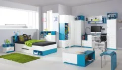 Meblar Parivuode Mobi 19, 200x90 Cm, Valkoinen/sininen -NORE Kalusteet Myymälä parivuode mobi 19 200x90 cm valkoinensininen 7f73d osta reference