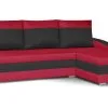Pehmeä Kulmasohva Bellezza King, Punainen/musta