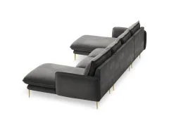 Pehmeä Kulmasohva Cosmopolitan Design Vienna 6S, Tummanharmaa/kultainen 9 Pehmeä Kulmasohva Cosmopolitan Design Vienna 6S, Tummanharmaa/kultainen -NORE Kalusteet Myymälä pehmea kulmasohva cosmopolitan design vienna 6s tummanharmaakultainen 9192b palaute reference