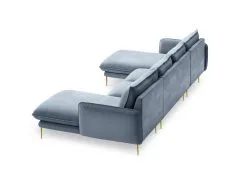 Pehmeä Kulmasohva Cosmopolitan Design Vienna 6S, Vaaleansininen/kulta Väri -NORE Kalusteet Myymälä pehmea kulmasohva cosmopolitan design vienna 6s vaaleansininenkulta e9242 palaute reference