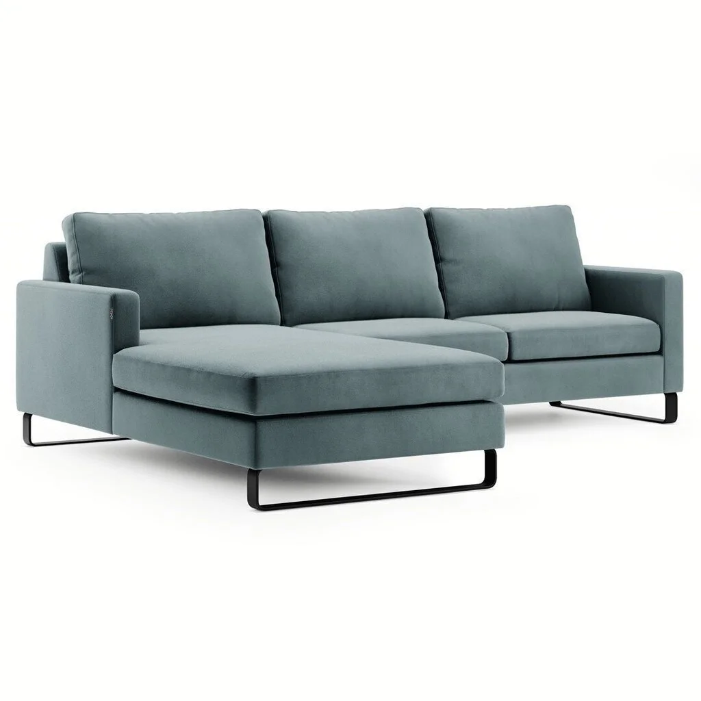 Pehmeä Kulmasohva Homede Corni M, Sininen. 1 Pehmeä Kulmasohva Homede Corni M, Sininen.