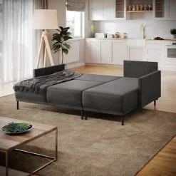 Pehmeä Kulmasohva Homede Lapi, Tummanharmaa -NORE Kalusteet Myymälä pehmea kulmasohva homede lapi tummanharmaa 106cd halvempi reference