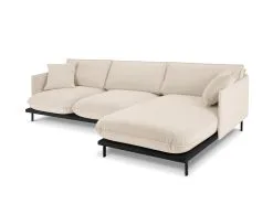 Interieurs86 Pehmeä Kulmasohva Interieus86 Auguste 5S, Beige Väri/musta -NORE Kalusteet Myymälä pehmea kulmasohva interieus86 auguste 5s beige varimusta 39bcc netistai reference