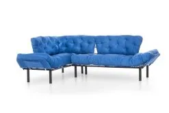 Pehmeä Kulmasohva Kalune Design Nitta, Sininen -NORE Kalusteet Myymälä pehmea kulmasohva kalune design nitta sininen e2540 osta reference