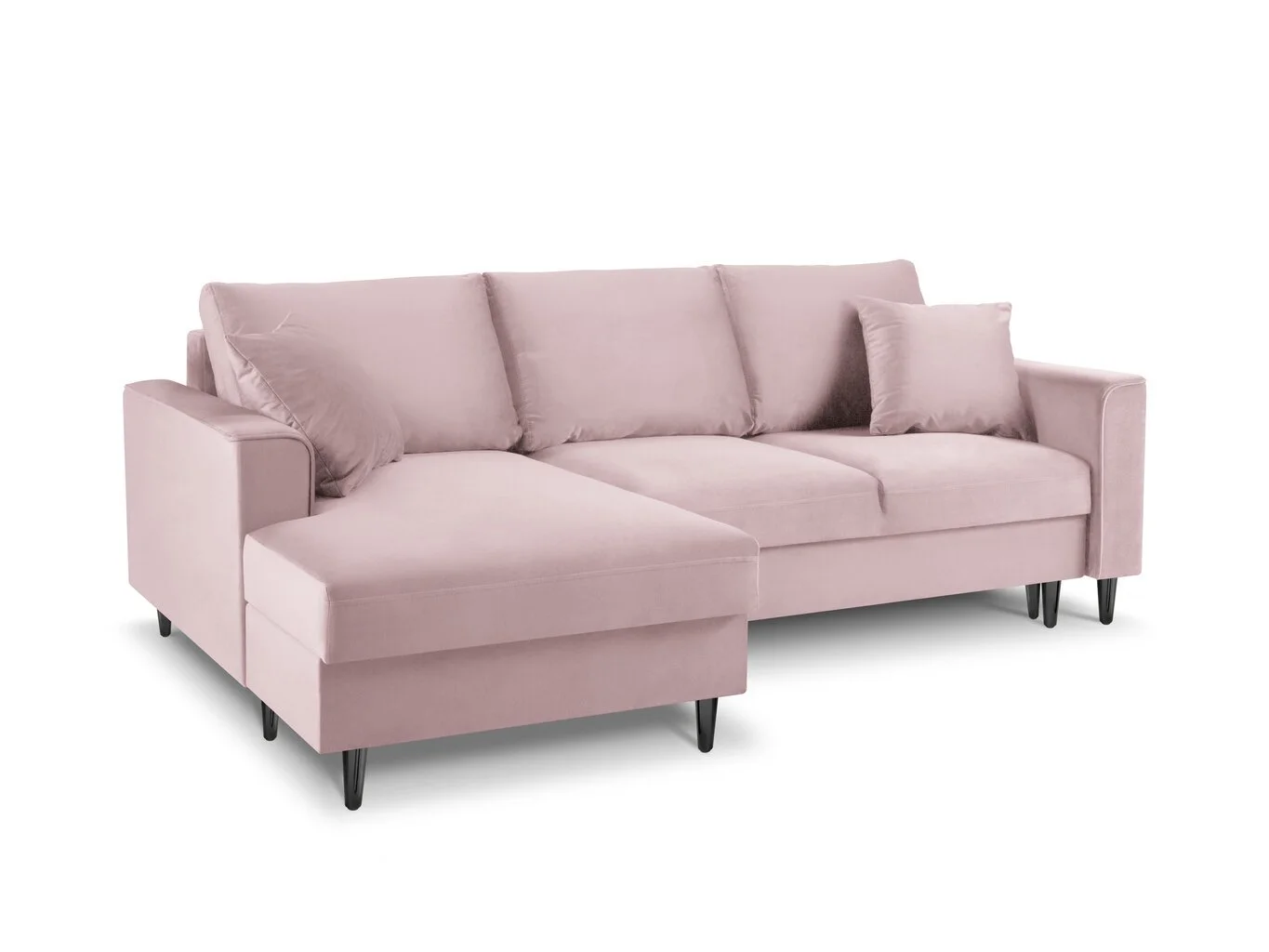 Pehmeä Kulmasohva Mazzini Sofas Cartadera, Pinkki/musta 2 Pehmeä Kulmasohva Mazzini Sofas Cartadera, Pinkki/musta - Image 2