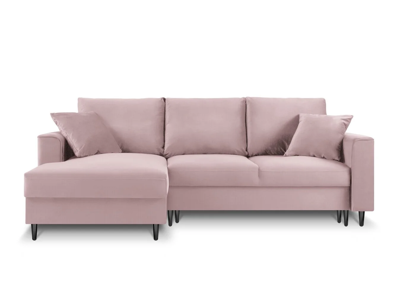 Pehmeä Kulmasohva Mazzini Sofas Cartadera, Pinkki/musta 1 Pehmeä Kulmasohva Mazzini Sofas Cartadera, Pinkki/musta