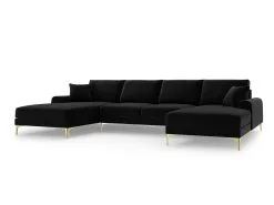 Pehmeä Kulmasohva Mazzini Sofas Madara 6S, Musta/kultainen -NORE Kalusteet Myymälä pehmea kulmasohva mazzini sofas madara 6s mustakultainen 2dfa9 hinta reference