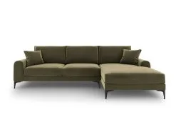 Pehmeä Kulmasohva Mazzini Sofas Madara, Veluuri, Vihreä/musta -NORE Kalusteet Myymälä pehmea kulmasohva mazzini sofas madara veluuri vihreamusta c37ff hinta reference