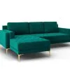 Pehmeä Kulmasohva Mazzini Sofas Orrino 4S-V, Vihreä