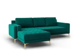 Pehmeä Kulmasohva Mazzini Sofas Orrino 4S-V, Vihreä