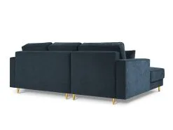 Pehmeä Kulmasohva Micadoni Home Dunas 4S, Tummansininen/kulta -NORE Kalusteet Myymälä pehmea kulmasohva micadoni home dunas 4s tummansininenkulta af1ed netistai reference