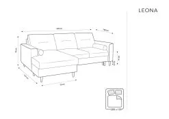 Pehmeä Kulmasohva Micadoni Home Leona 4S, Vaaleanvihreä/kullanvärinen -NORE Kalusteet Myymälä pehmea kulmasohva micadoni home leona 4s vaaleanvihreakullanvarinen 9fa10 osta reference