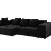 Pehmeä Kulmasohva Micadoni Home Margo S, Musta